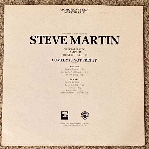 Vintage 1979 Steve Martin Comedy Is Not Pretty Radio Sampler Promo Album - Picture 5 of 5